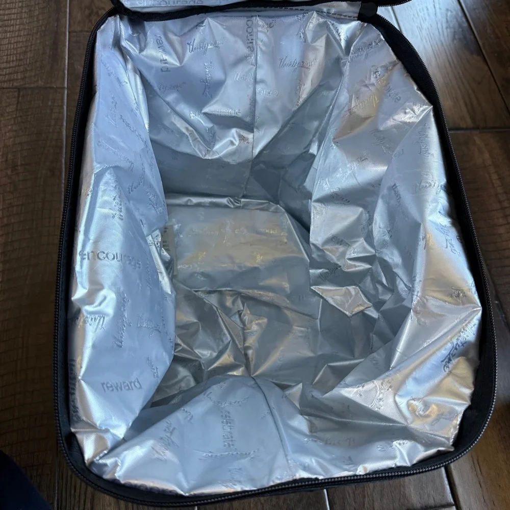Gray Insulated Lunch Cooler Bag - Compact Carry Tote